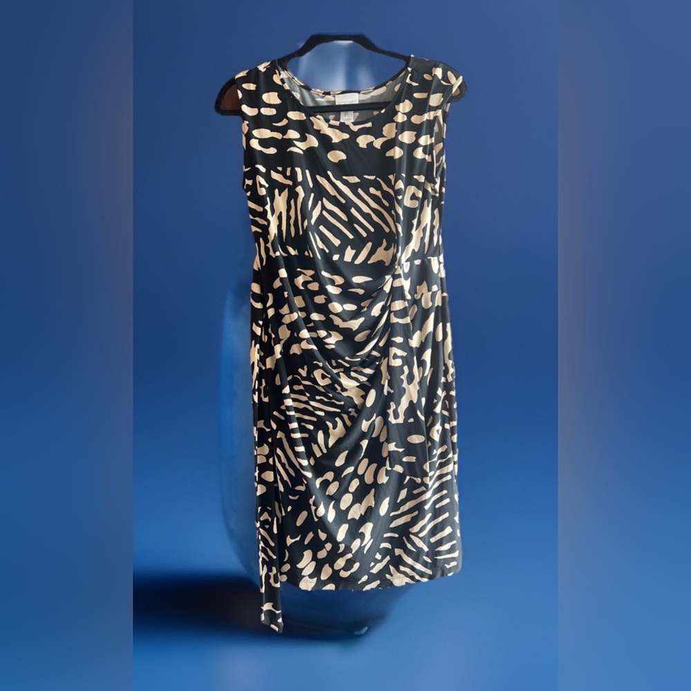 Motherhood Maternity Black and Cream Dress